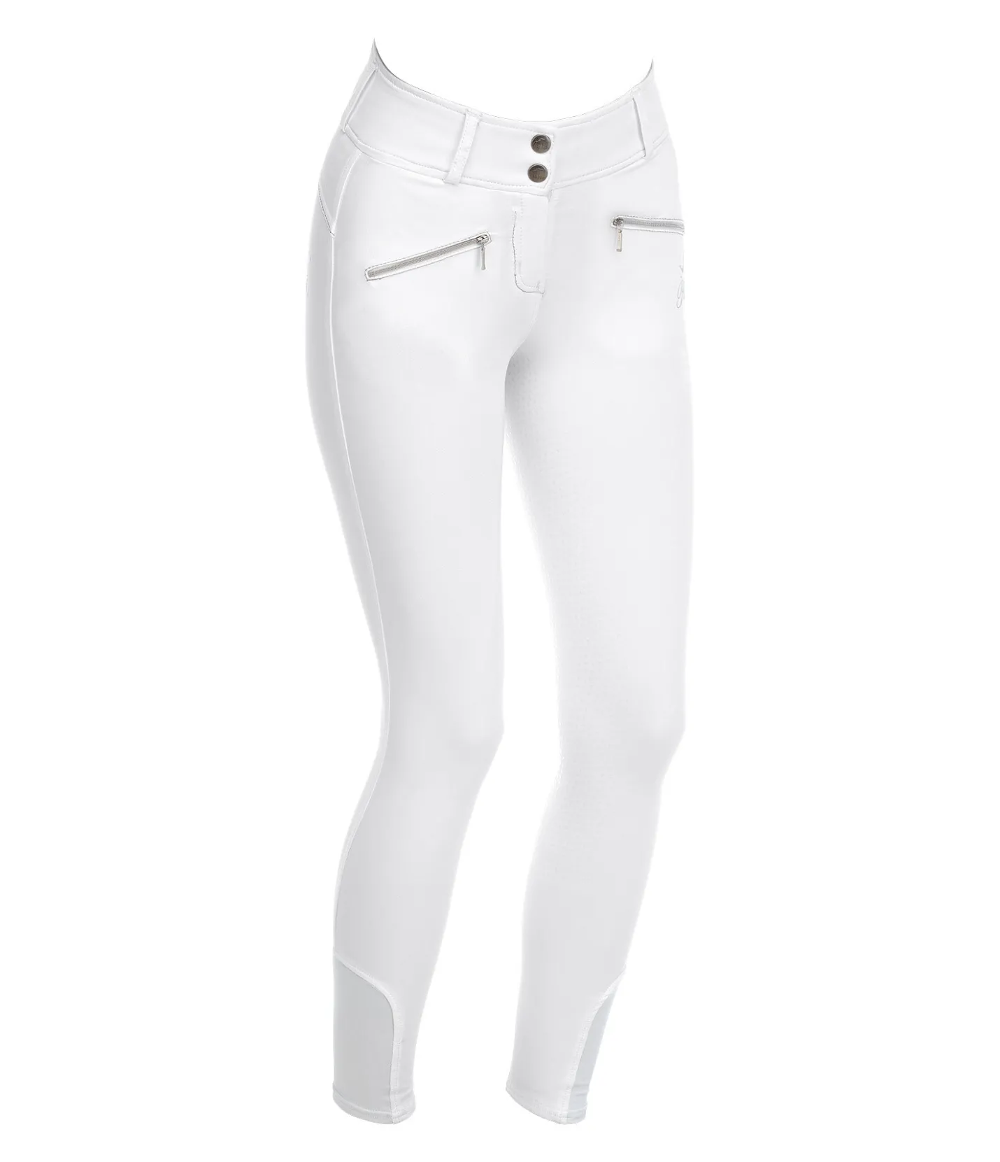 Felix Bühler Pantalon d'équitation taille haute à fond intégral Grip Catherine blanc Hot