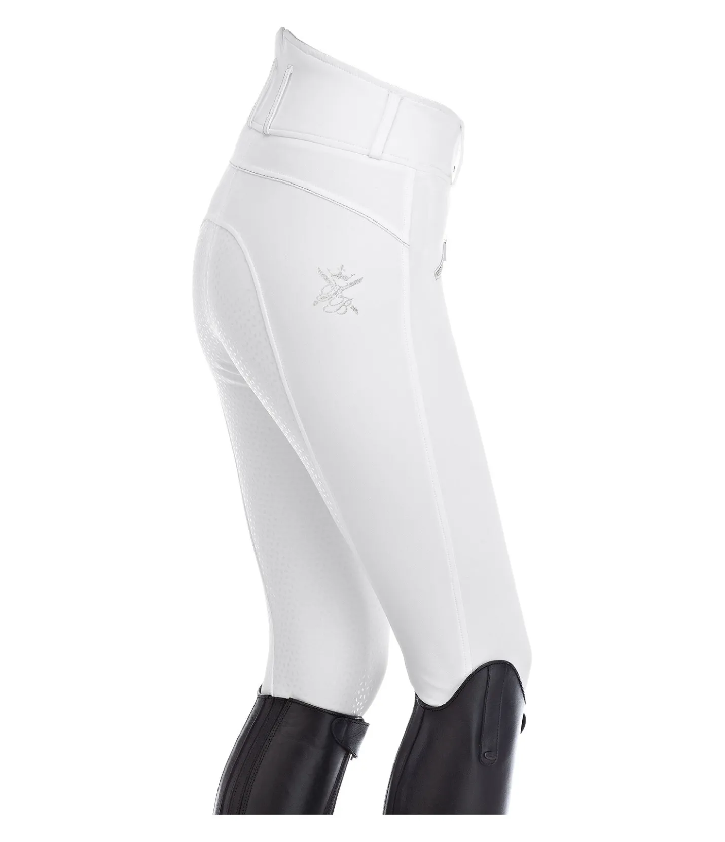 Felix Bühler Pantalon d'équitation taille haute à fond intégral Grip Catherine blanc Hot