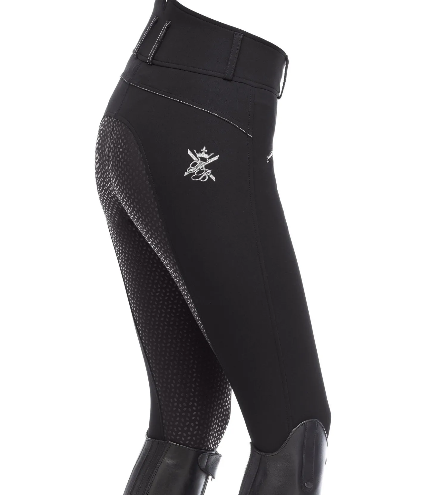 Felix Bühler Pantalon d'équitation taille haute à fond intégral Grip Catherine noir Hot