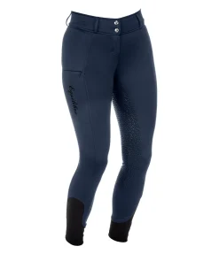 Equilibre Pantalon d'équitation thermique hybride à fond intégral Grip Marleen navy Sale