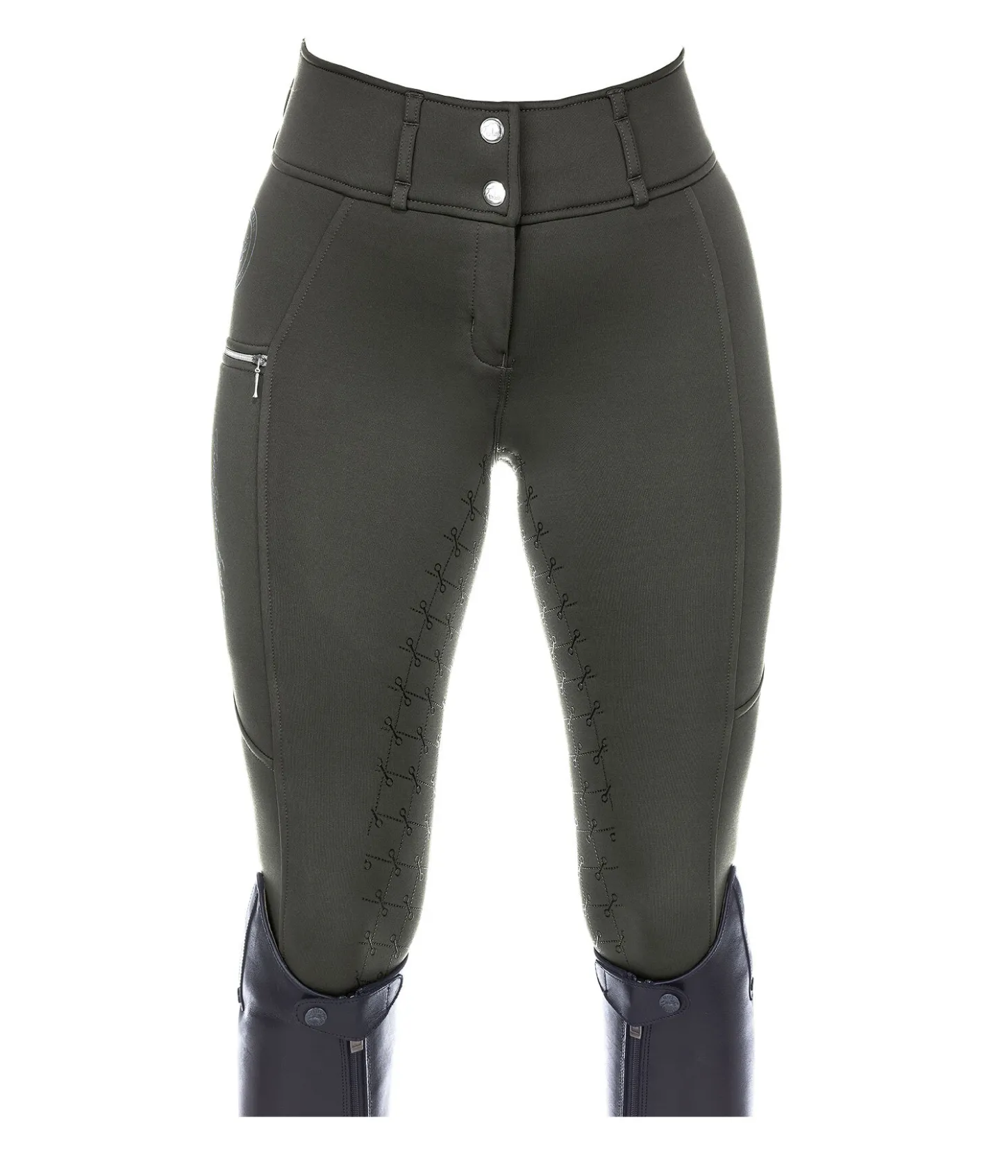 Felix Bühler Pantalon d'équitation thermique hybride à fond intégral grip Cheyenne forêt New