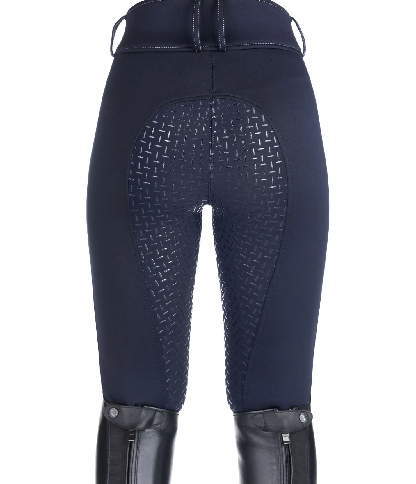 Equilibre Pantalon d'équitation thermique et hybride à fond intégral grip enfant Talea bleu minuit Sale
