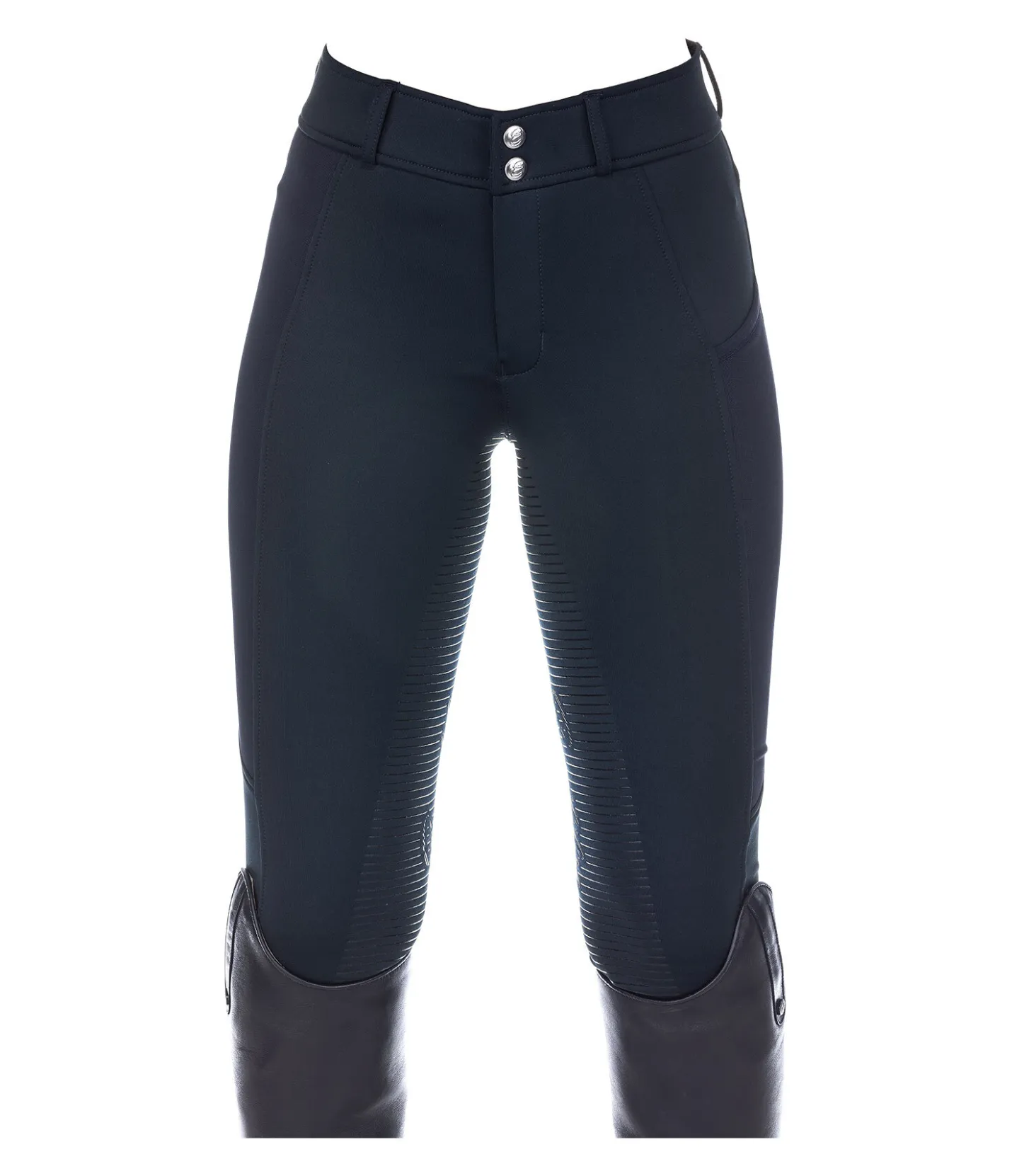 Equilibre Pantalon d'équitation thermique et hybride à fond intégral grip enfant Nevis navy Discount