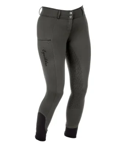 Equilibre Pantalon d'équitation thermique hybride à fond intégral Grip Marleen forêt Discount