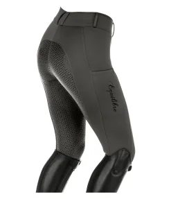 Equilibre Pantalon d'équitation thermique hybride à fond intégral Grip Marleen forêt Discount