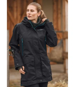 EQUESTRIAN WORK WEAR Parka d'extérieur technique 3 en 1 avec gilet amovible noir Sale