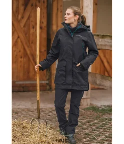EQUESTRIAN WORK WEAR Parka d'extérieur technique 3 en 1 avec gilet amovible noir Sale