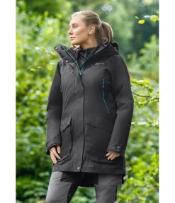 EQUESTRIAN WORK WEAR Parka d'extérieur technique 3 en 1 avec gilet amovible noir Sale