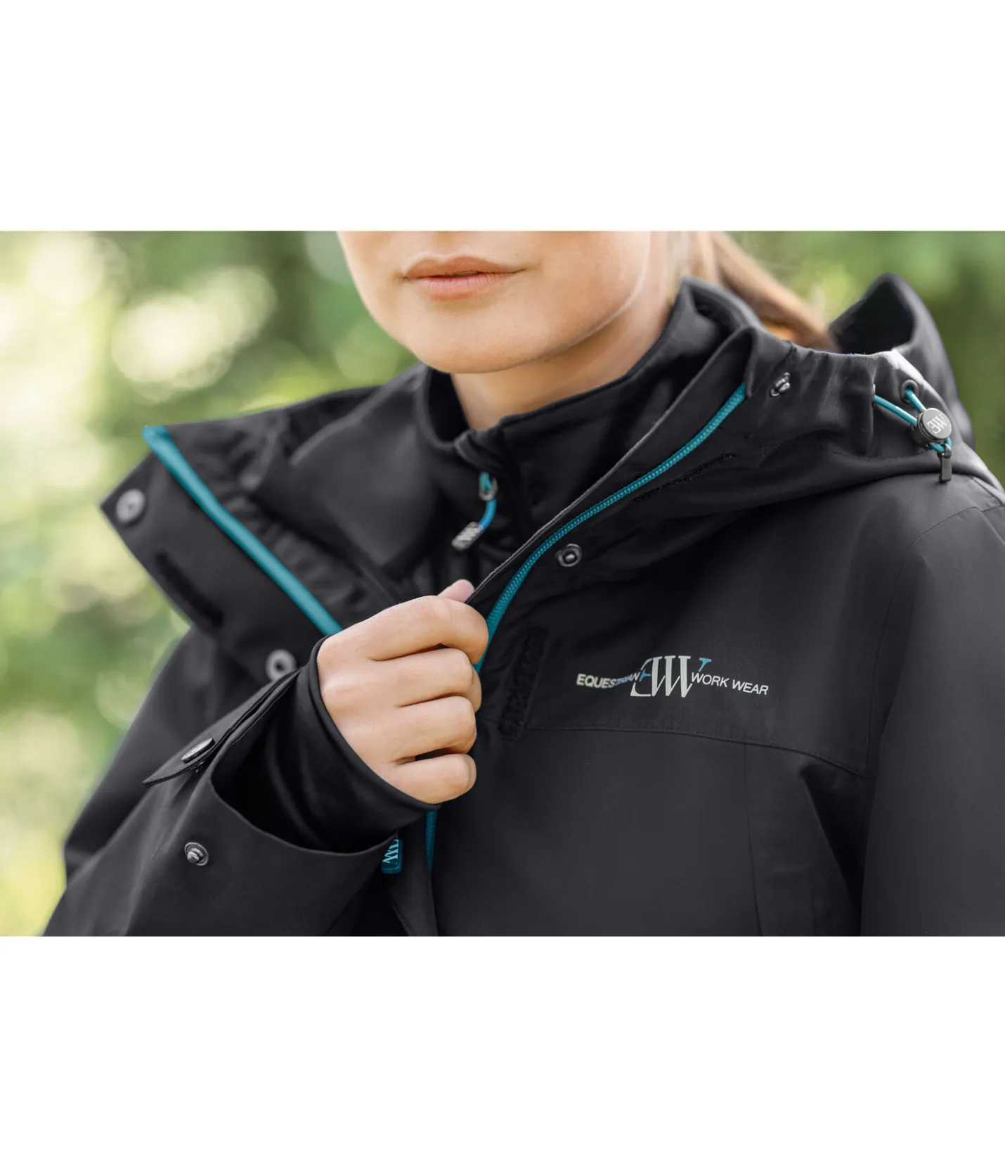 EQUESTRIAN WORK WEAR Parka d'extérieur technique 3 en 1 avec gilet amovible noir Sale