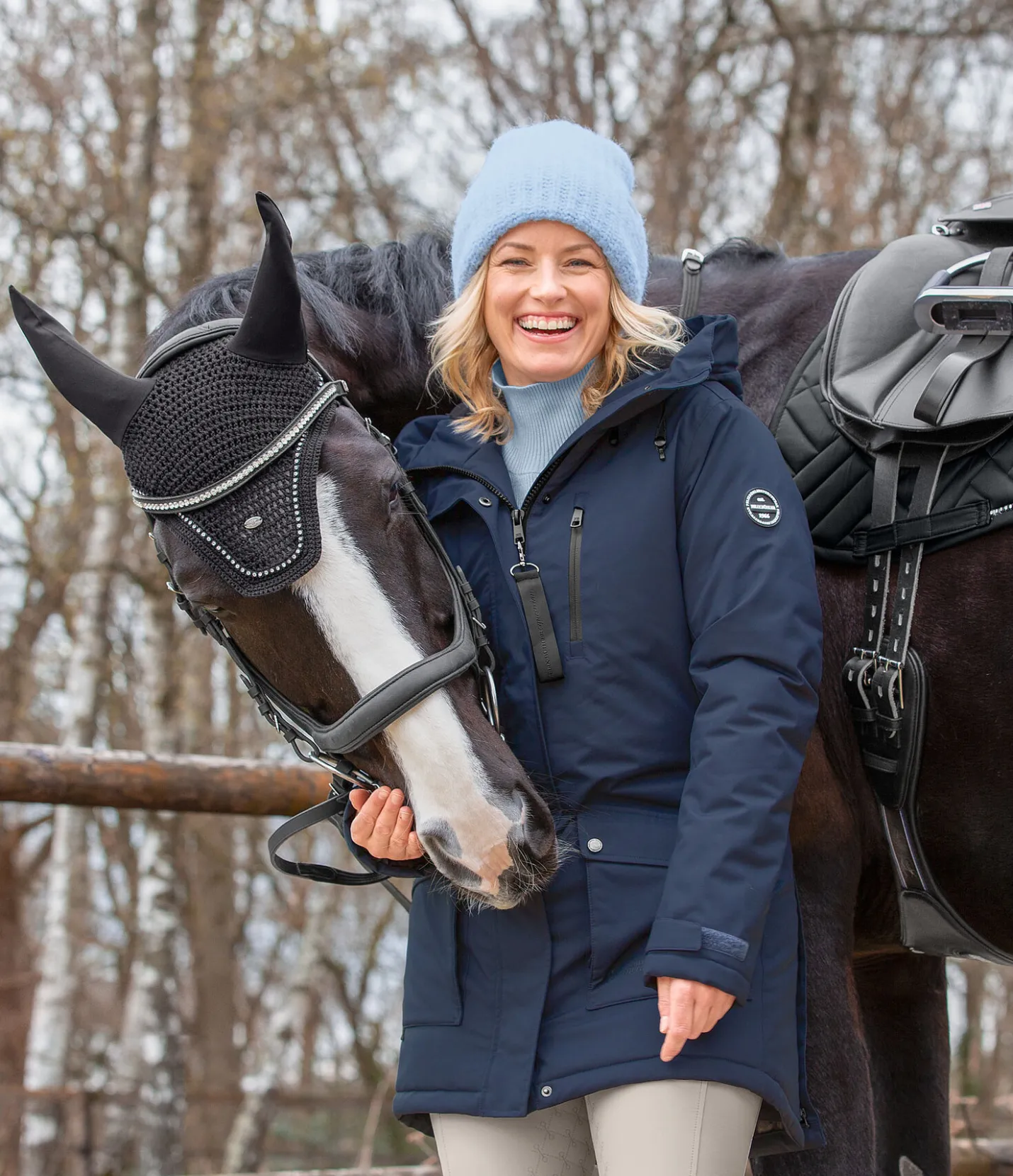 Felix Bühler Parka d'équitation technique à capuche Anouk navy Best