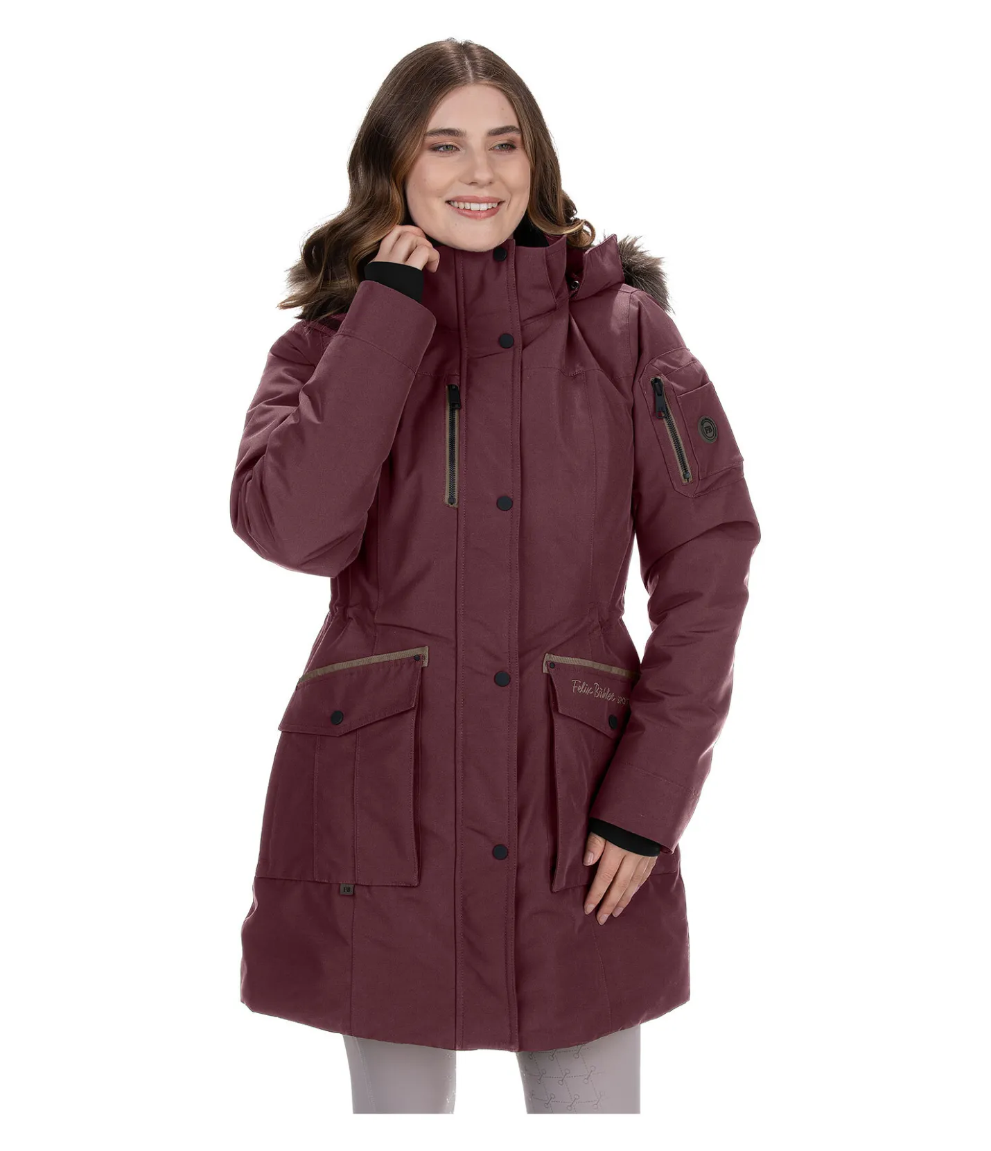Felix Bühler Parka d'équitation technique à capuche Ulla acajou Discount