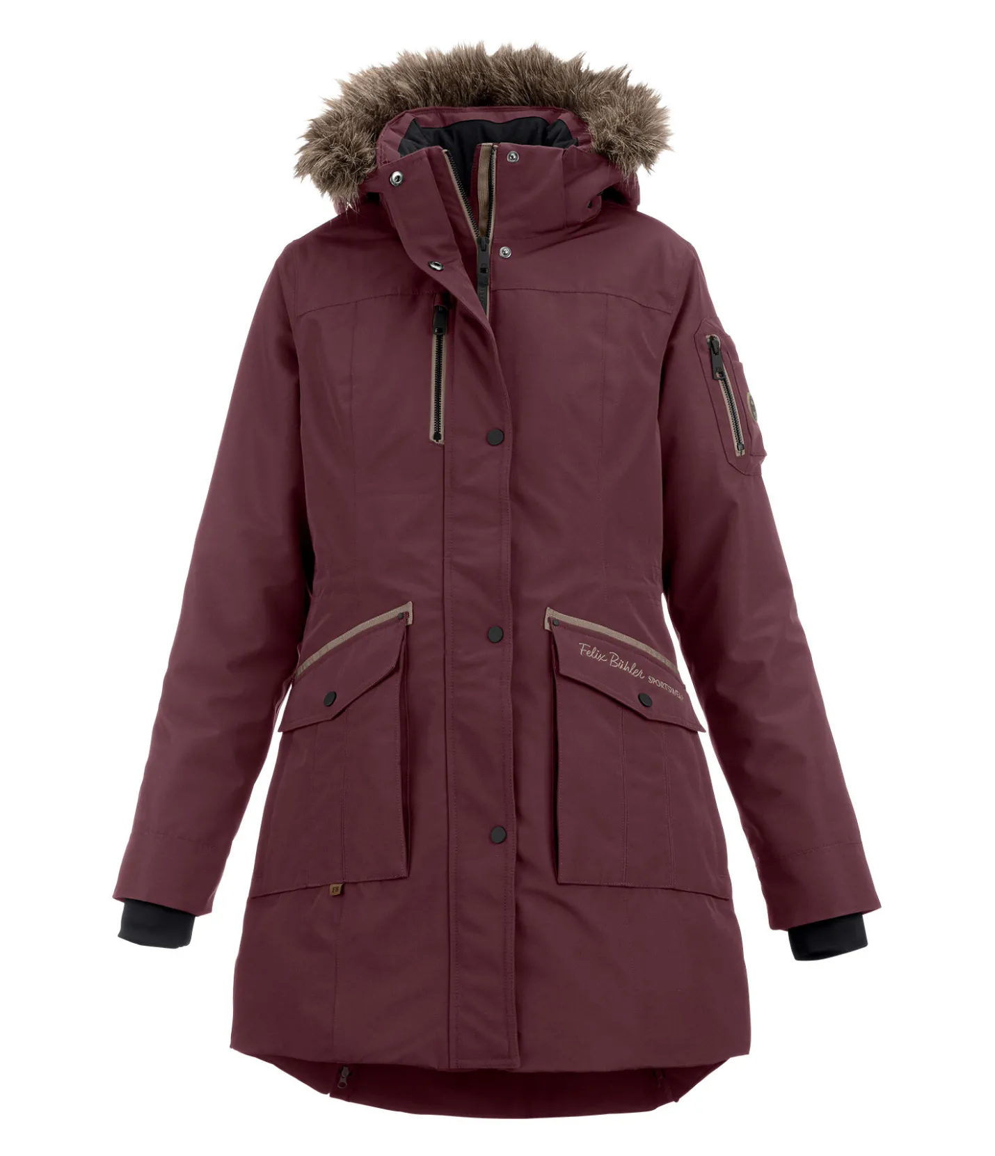 Felix Bühler Parka d'équitation technique à capuche Ulla acajou Discount