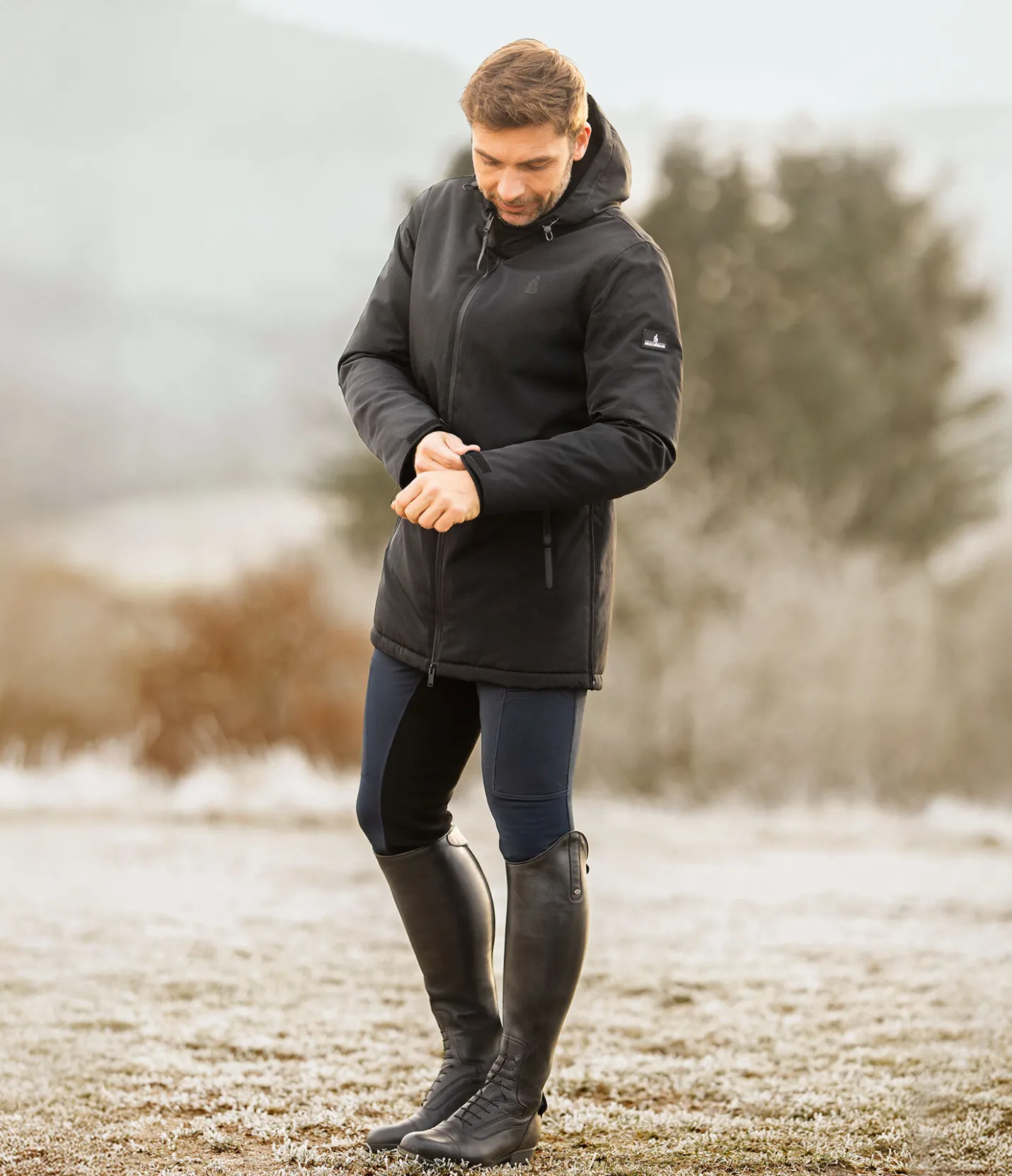 Felix Bühler Parka d'équitation technique homme Nico noir Discount