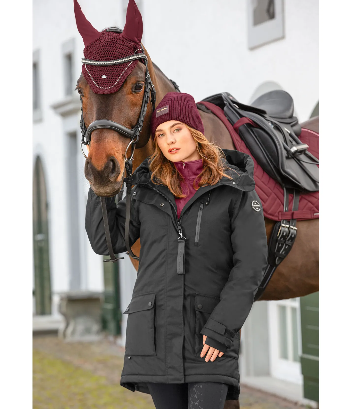 Felix Bühler Parka d'équitation technique à capuche Anouk noir Online