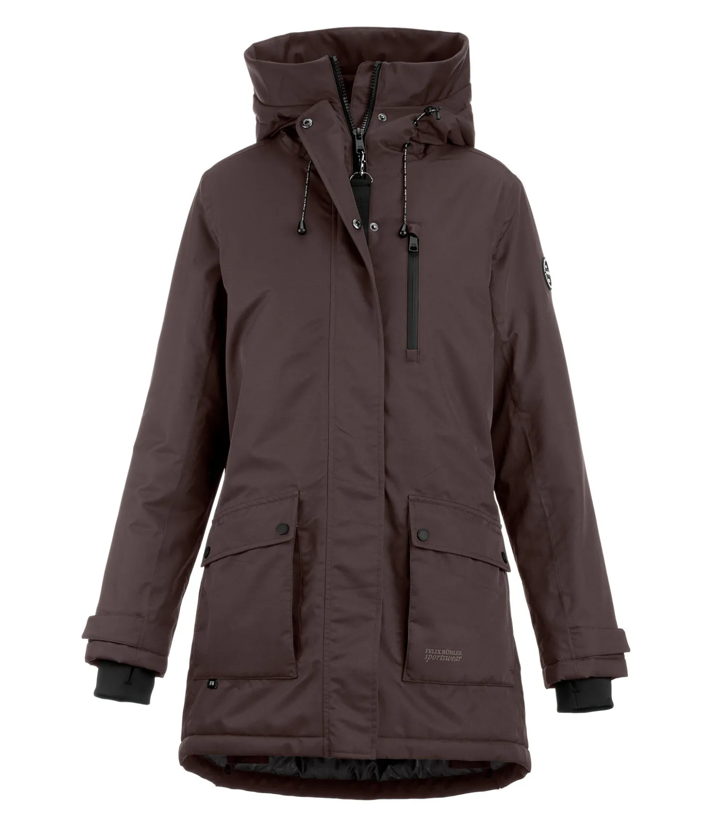 Felix Bühler Parka d'équitation technique à capuche Anouk chocolat noir Hot