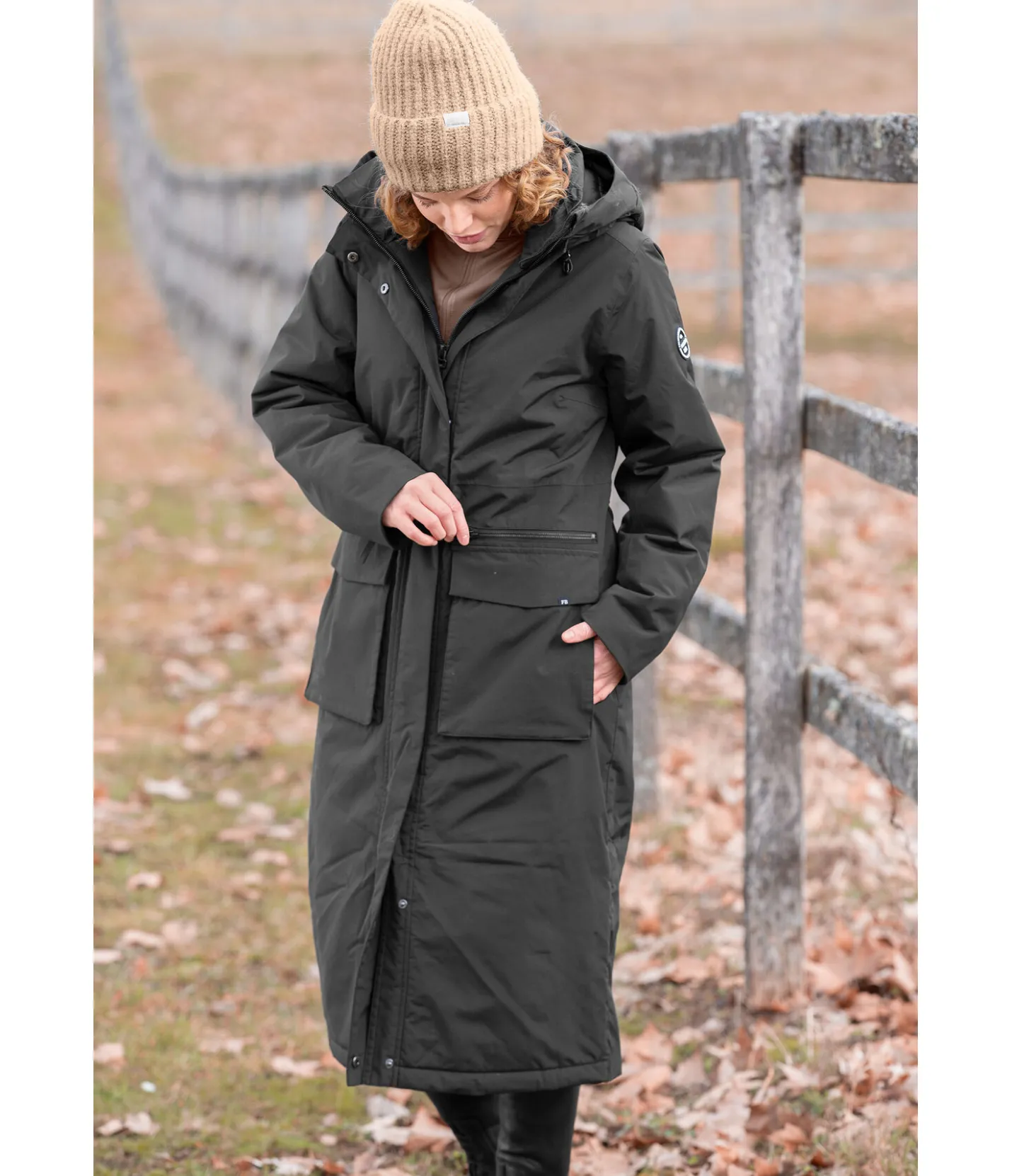 Felix Bühler Parka longue à capuche Claudi noir Clearance