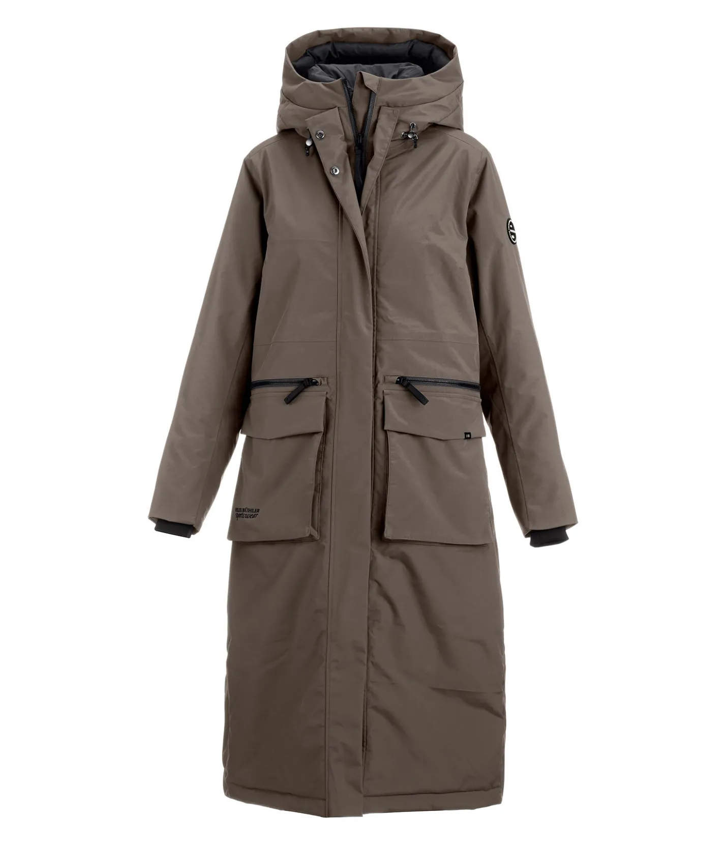Felix Bühler Parka longue à capuche Claudi taupe foncé Hot