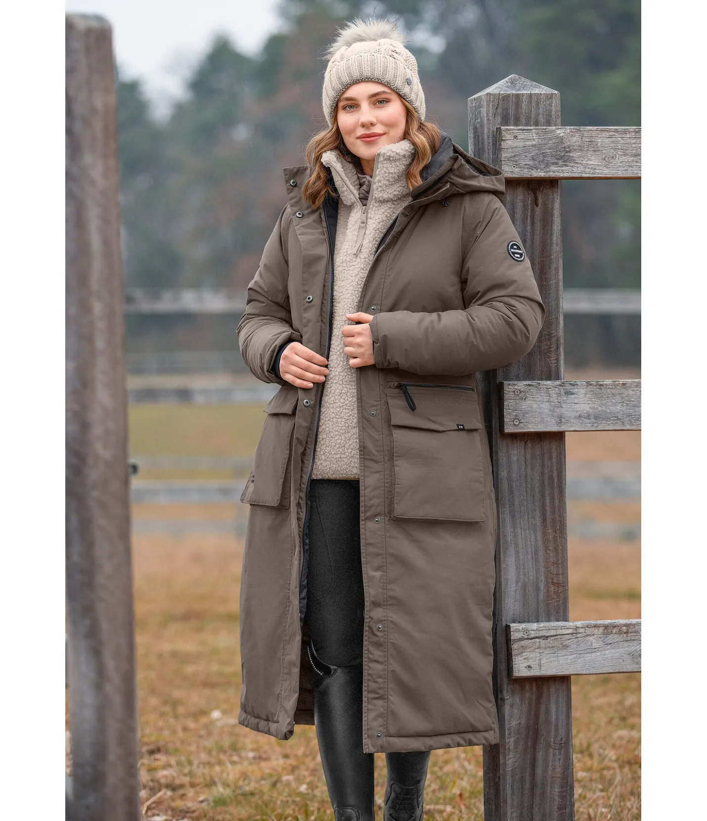 Felix Bühler Parka longue à capuche Claudi taupe foncé Hot