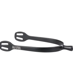 SILK STEEL Éperons à bout rond Black noir Best
