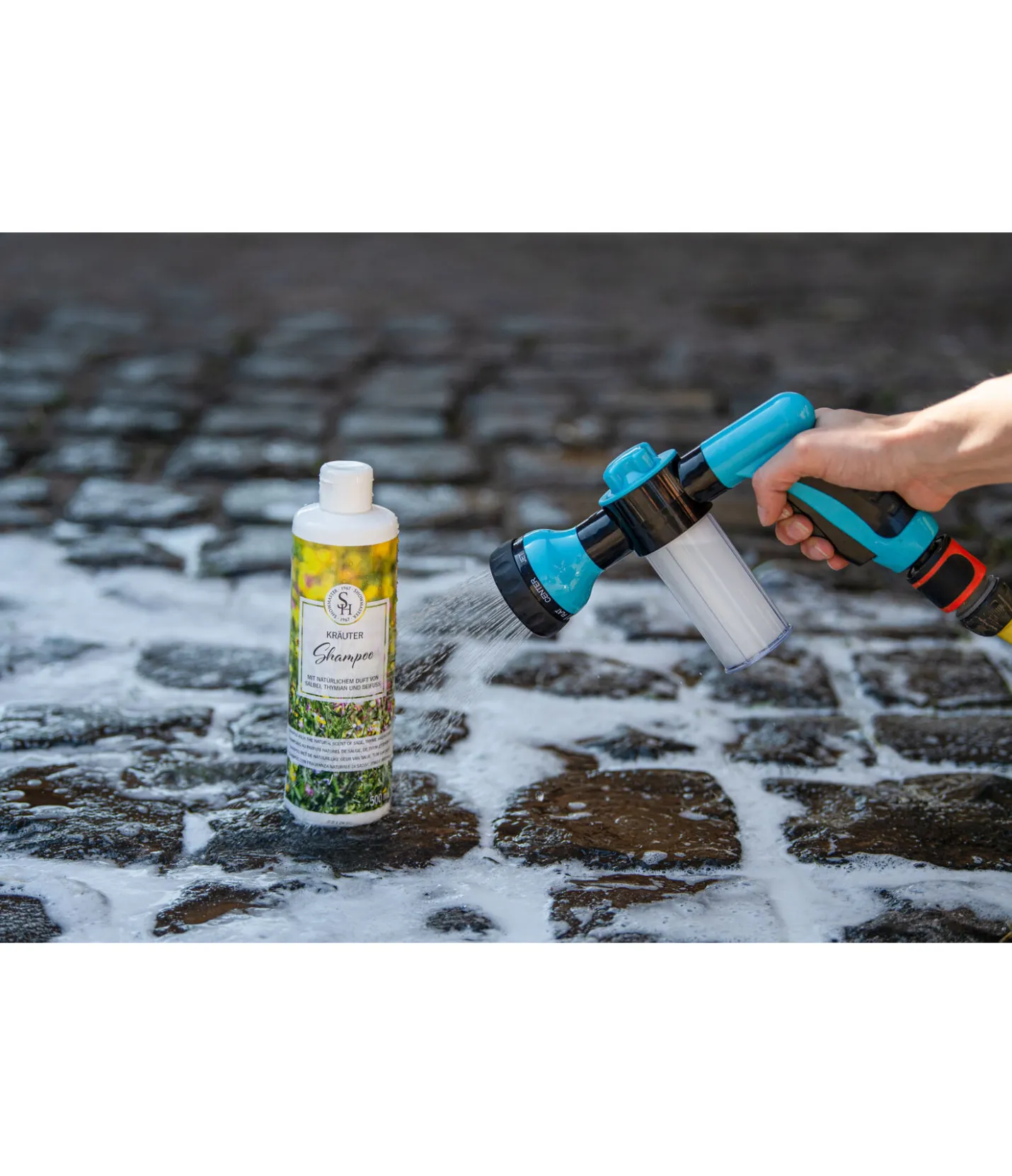 SHOWMASTER Pistolet de douche pour cheval bleu Clearance