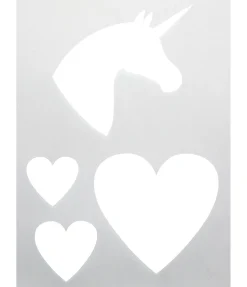 SHOWMASTER Pochoirs de tonte blanc New
