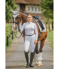 Felix Bühler Polo de concours technique à manches longues Gracie II blanc