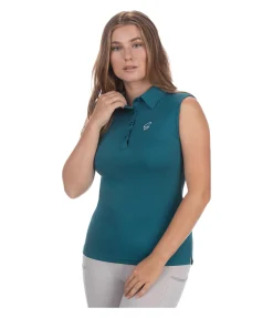 STEEDS Polo technique Nanni turquoise foncé New