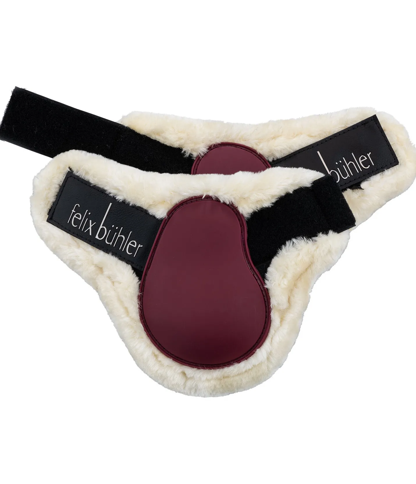Felix Bühler Protège-boulets en TPU avec polaire Teddy cabernet New