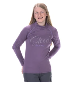 STEEDS Pull à col roulé technique en stretch enfant Elliot lila givré New