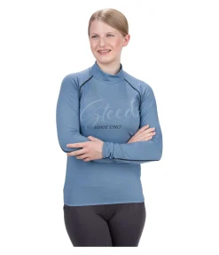 STEEDS Pull à col roulé technique en stretch enfant Elliot bleu cristal New