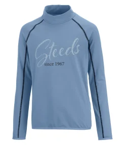 STEEDS Pull à col roulé technique en stretch enfant Elliot bleu cristal New