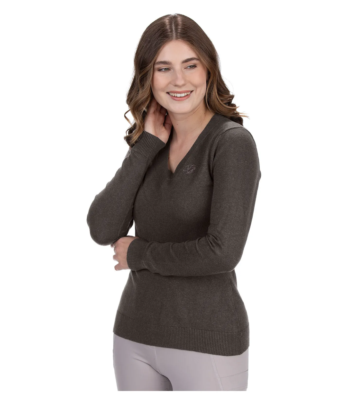 Felix Bühler Pull en maille Nela chocolat noir Clearance