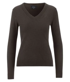 Felix Bühler Pull en maille Nela chocolat noir Clearance