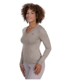 Felix Bühler Pull en maille Nela taupe Outlet