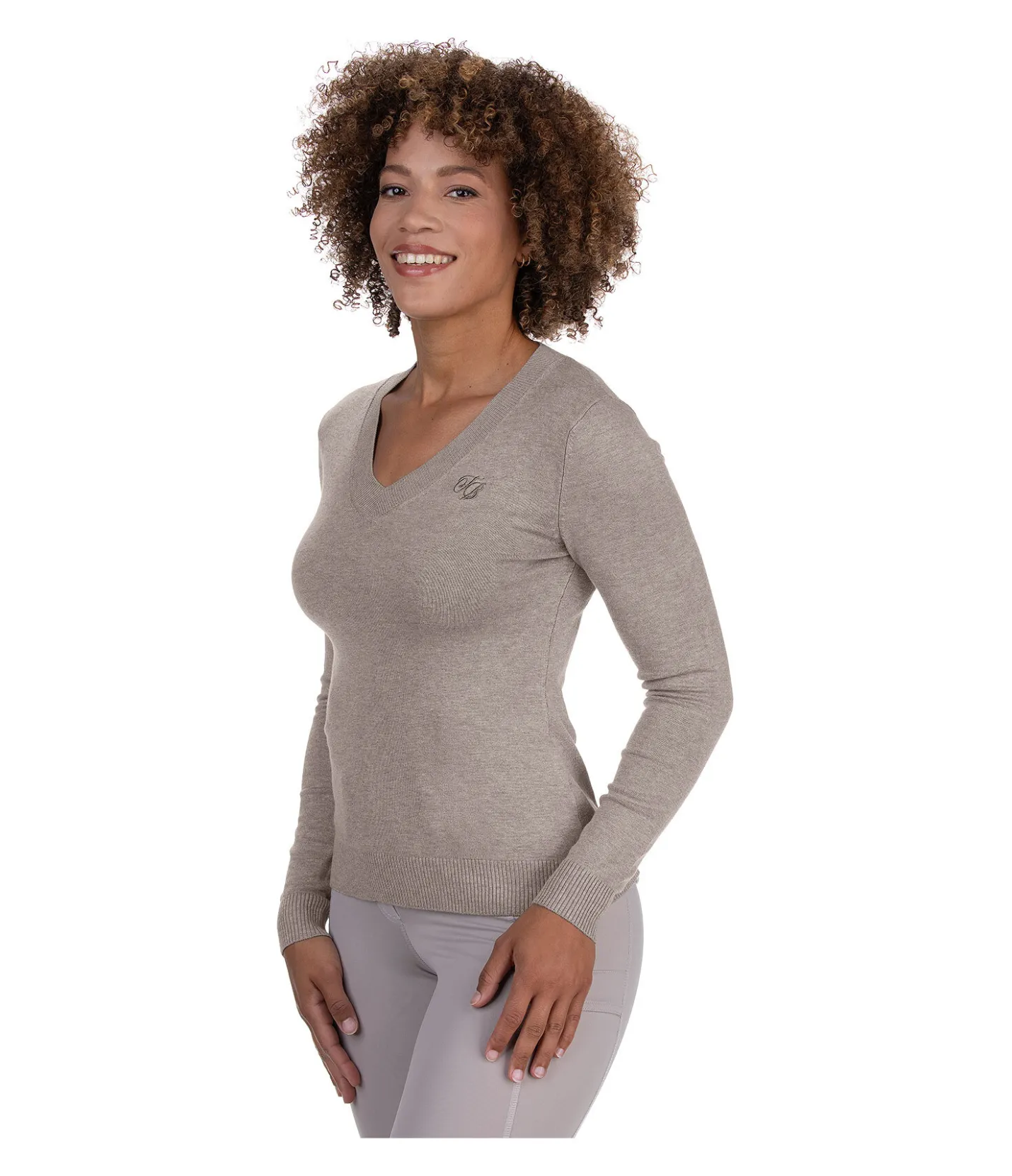 Felix Bühler Pull en maille Nela taupe Outlet