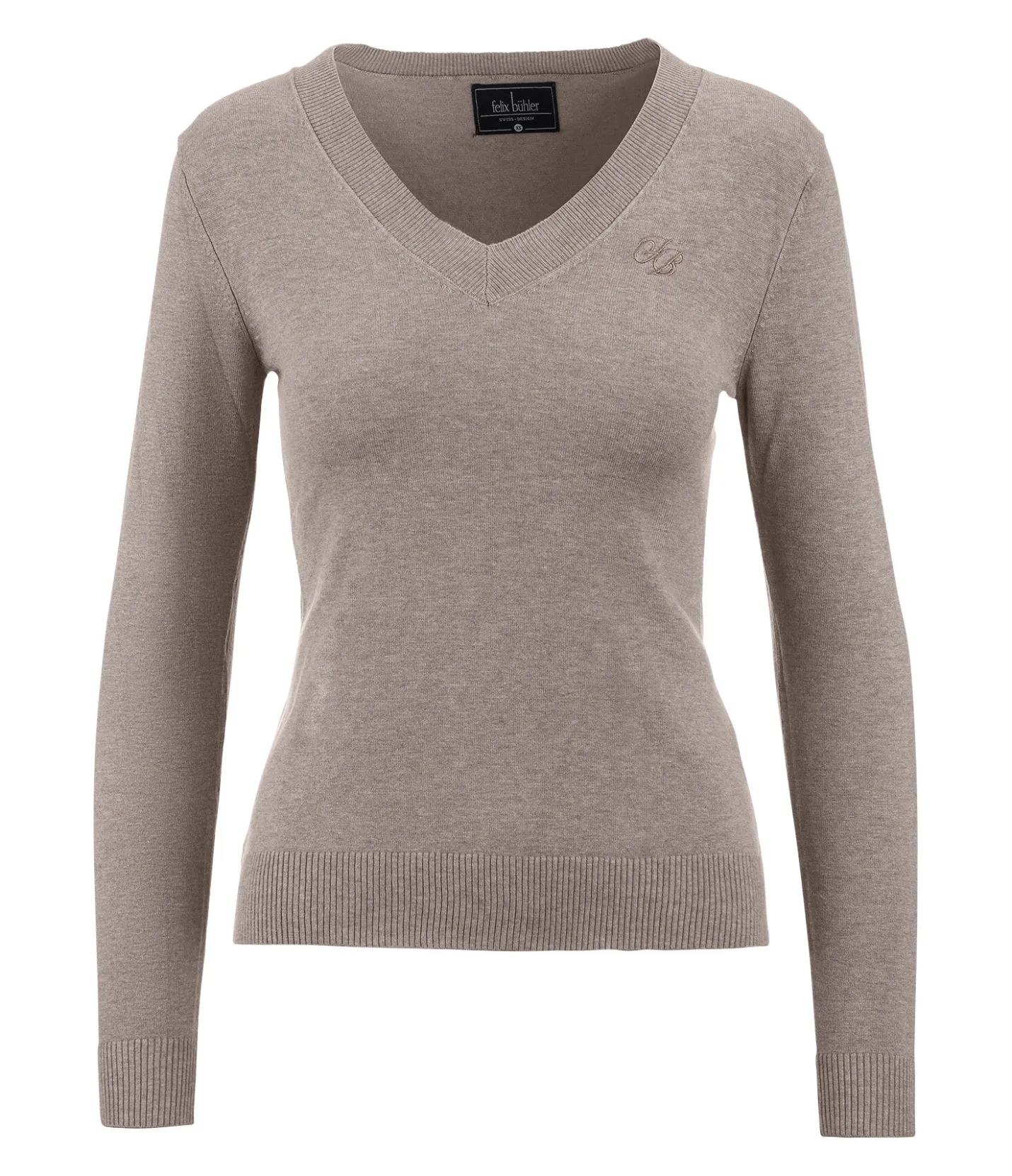 Felix Bühler Pull en maille Nela taupe Outlet