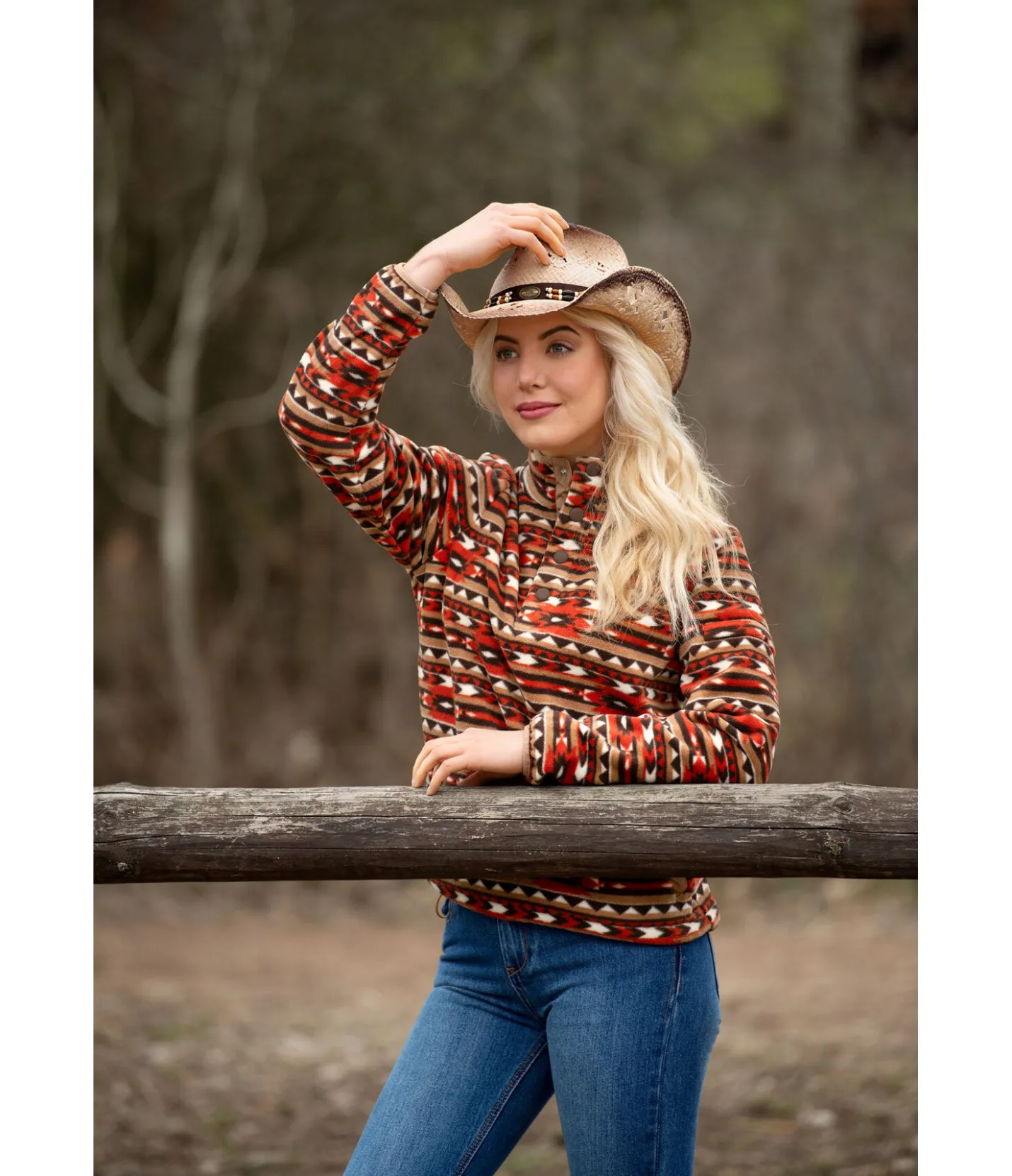 STONEDEEK Pull polaire Sally brun rouille Sale