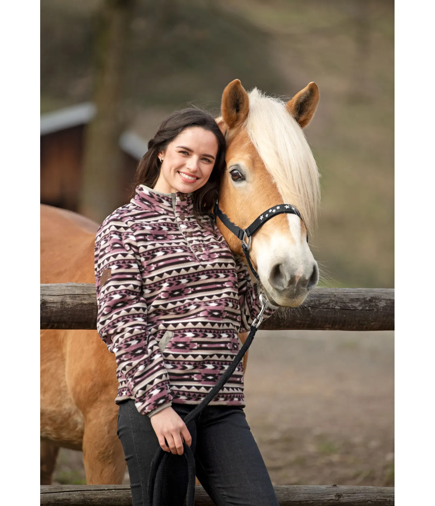STONEDEEK Pull polaire Sally châtaigne