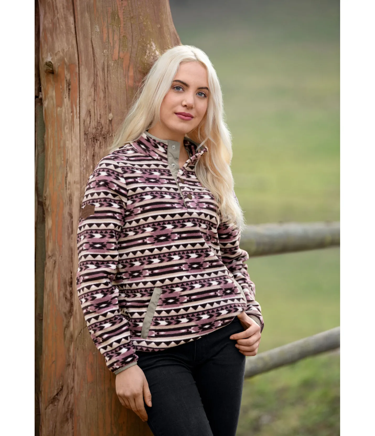 STONEDEEK Pull polaire Sally châtaigne
