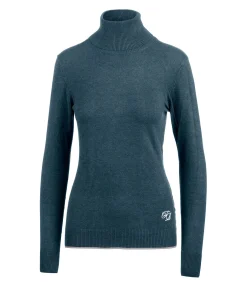 Felix Bühler Pull-over à col roulé Janne pétrole Discount