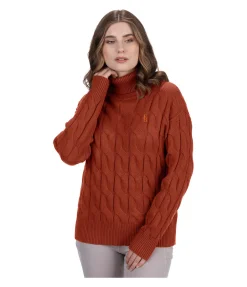 Felix Bühler Pull-over à col roulé Lea cuivre