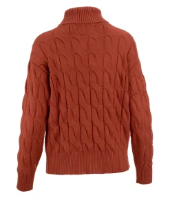 Felix Bühler Pull-over à col roulé Lea cuivre