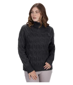 Felix Bühler Pull-over à col roulé Lea noir Clearance