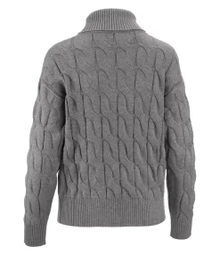 Felix Bühler Pull-over à col roulé Lea titane Clearance