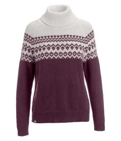 FENGUR Pull-over Island mauve bordeaux