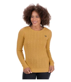 Felix Bühler Pull-over en maille Ella mangue dorée Clearance