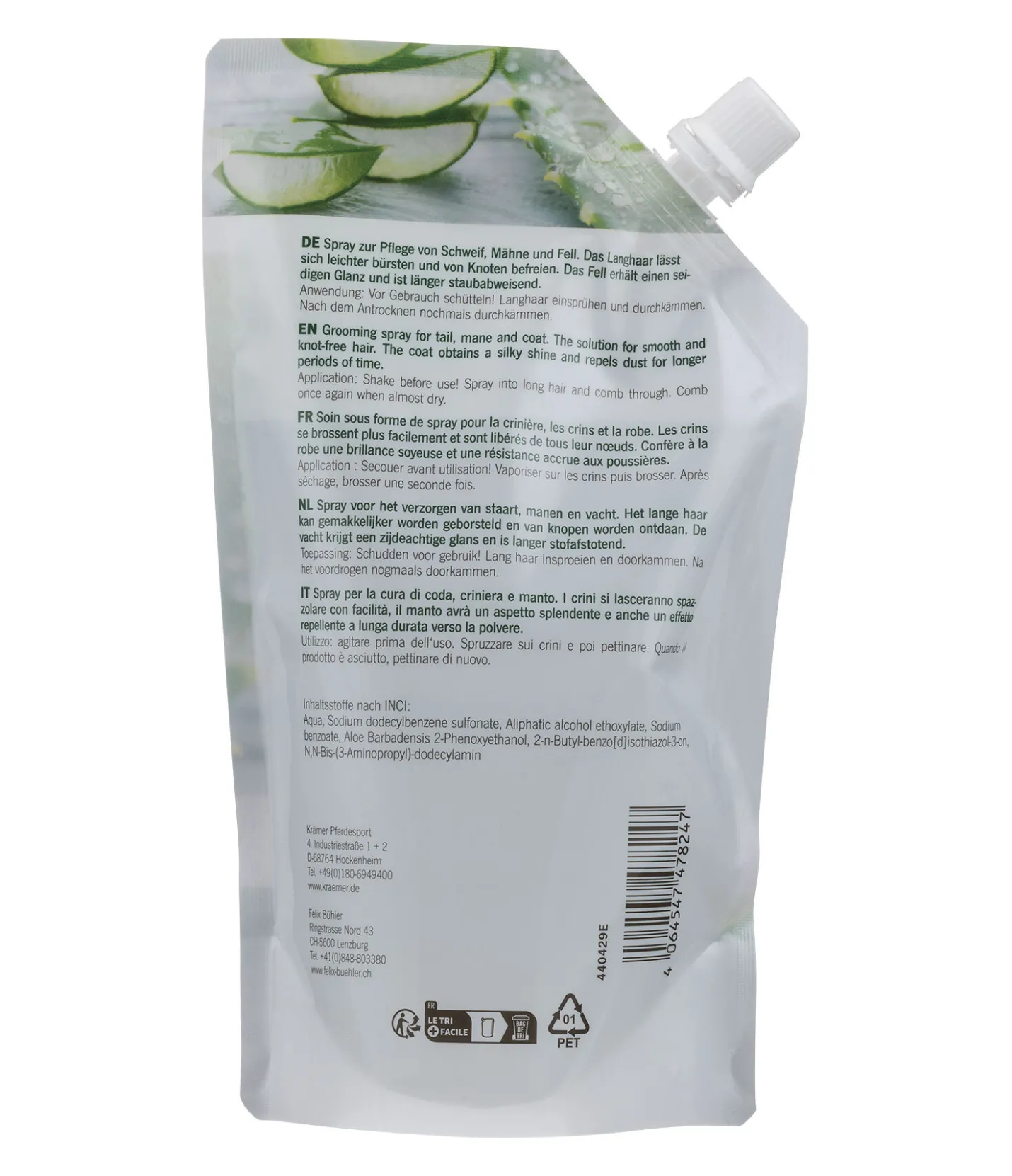 SHOWMASTER Recharge pour spray à crins Aloe Vera Clearance