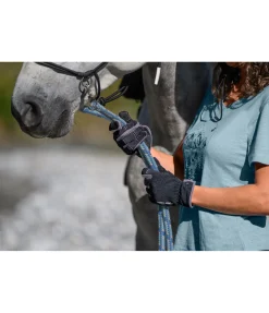TWIN OAKS Rênes fermées en coton Trail Riding denim New
