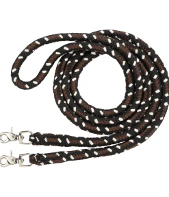 TWIN OAKS Rênes fermées en coton Trail Riding noir Discount