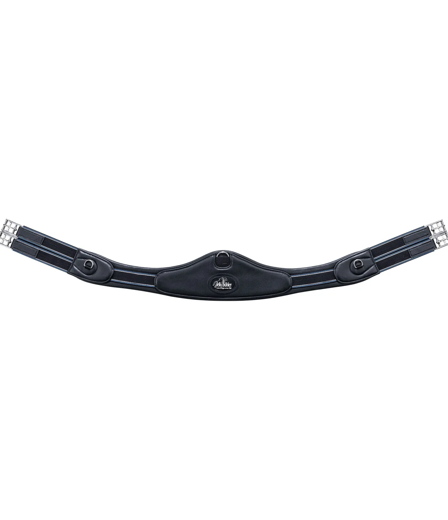 Felix Bühler Sangle demi-lune en cuir doux noir New